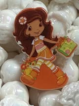 Acrylic focals double-sided Strawberry Shortcake and Friends