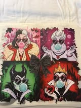 DTF heat prints: hero's, villians, princess