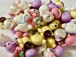 UV coated rubber head beads