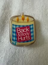acrylic focal double sided bead: words, funny, sad, serious, sentimental, happy face, & seasons