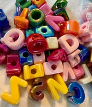 Letter beads