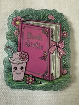 Acrylic flatbacks: Books, Reading