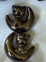 26mm Metallic Cat on the moon