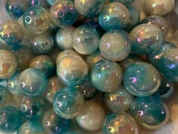16mm ombre bead with uv coating