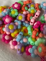 18mm color 3D daisy flower bear