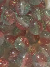 16mm High-Shine Halo Glitter Focal Beads | DIY Craft Supplies