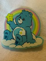 Badge reel acrylic flatbacks Lisa Frank, Sesame Street, Strawberry Shortcake, My little pony, Rainbow bright, Power Puff Girl, Care Bears, and Pooh
