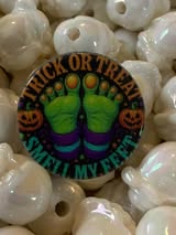 Acrylic focal beads: Halloween