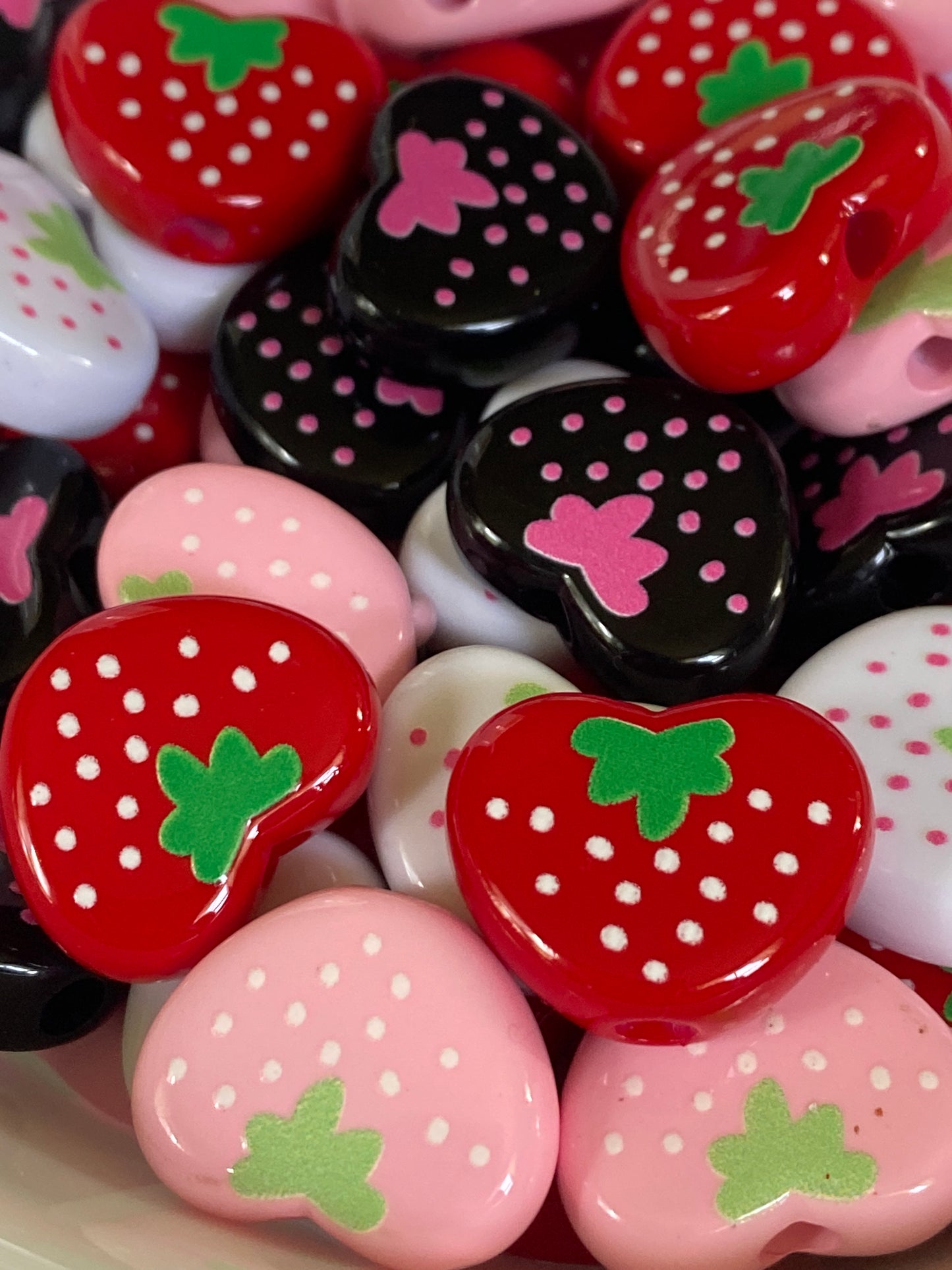 18mm strawberry hearts