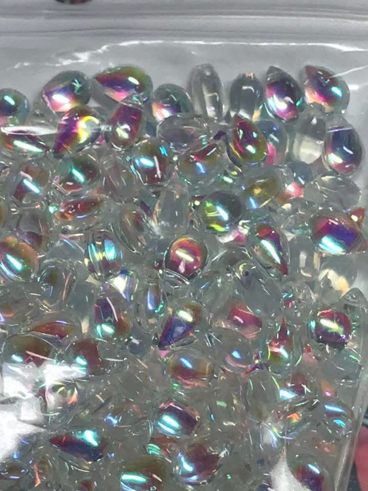 3cm glass water droplets with hole