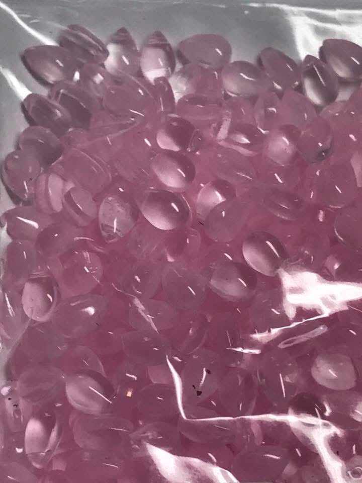 3cm glass water droplets with hole