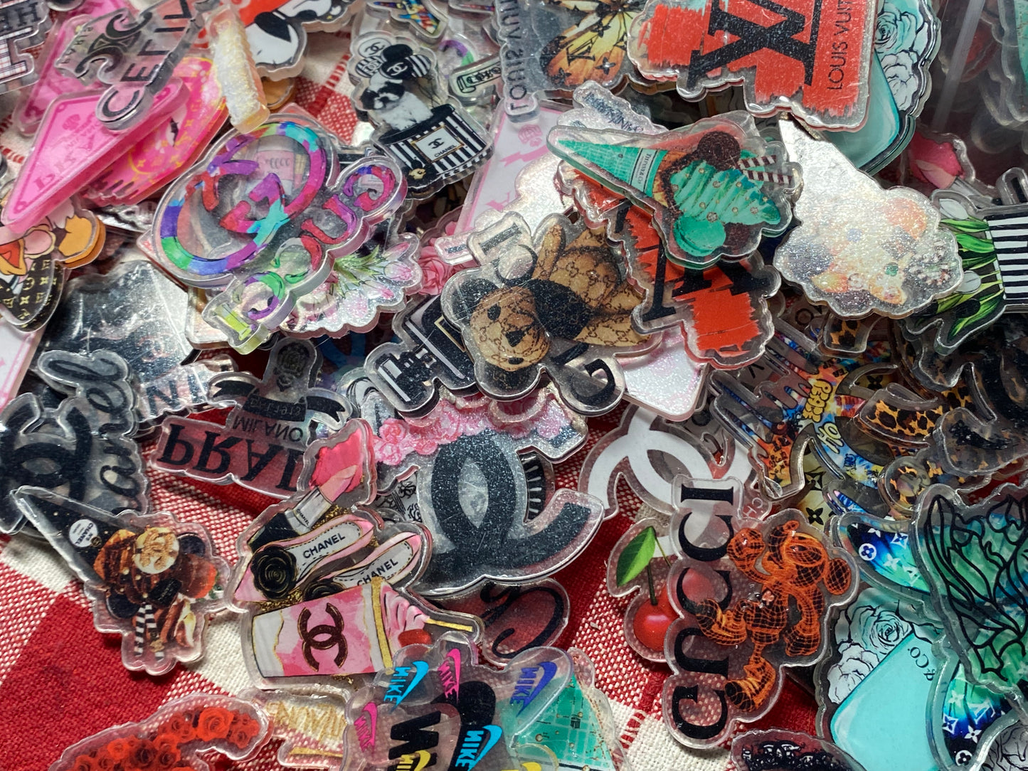 4cm every designer random mix double sided acrylic