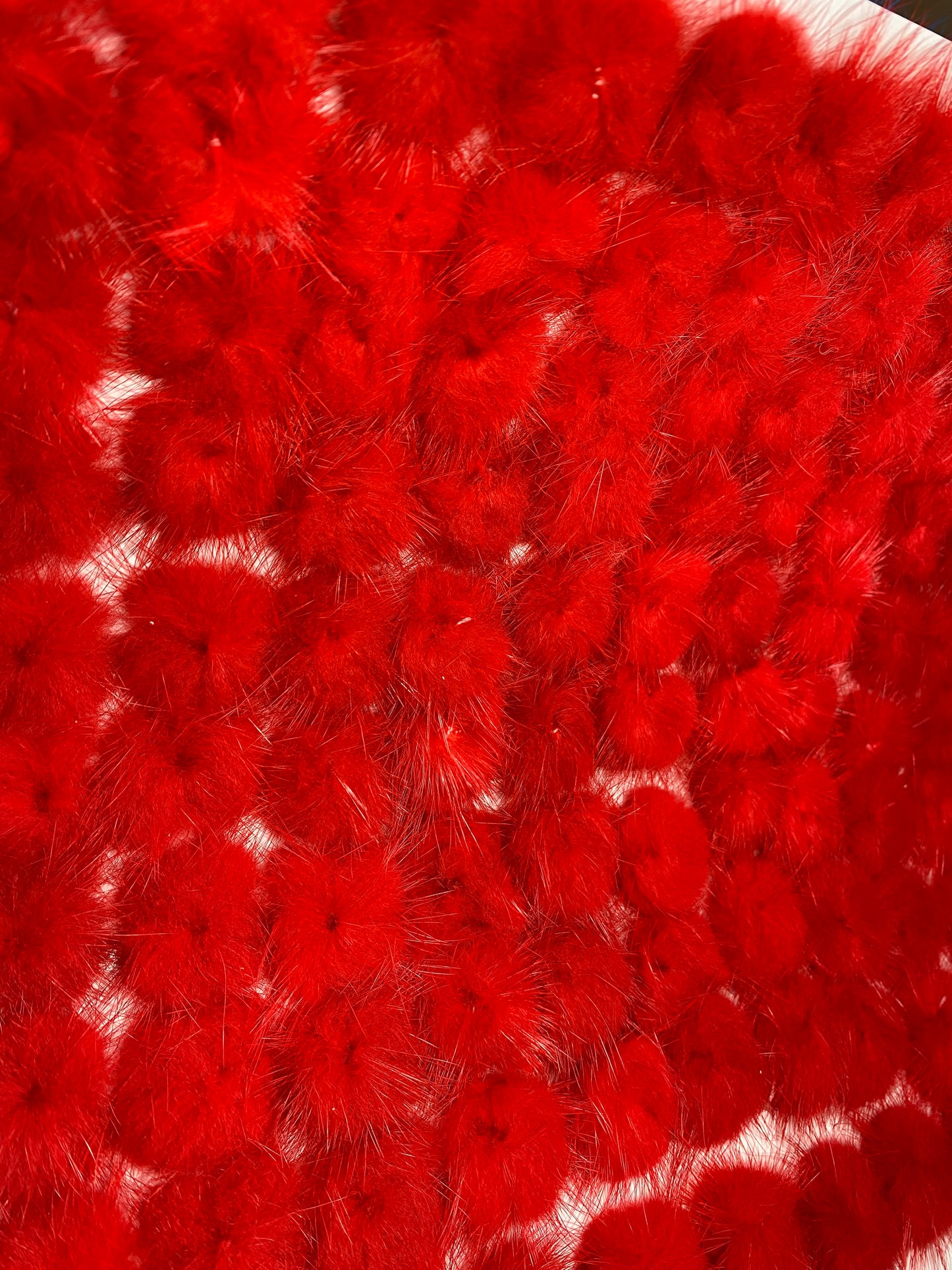Real fur 1/2 pompoms