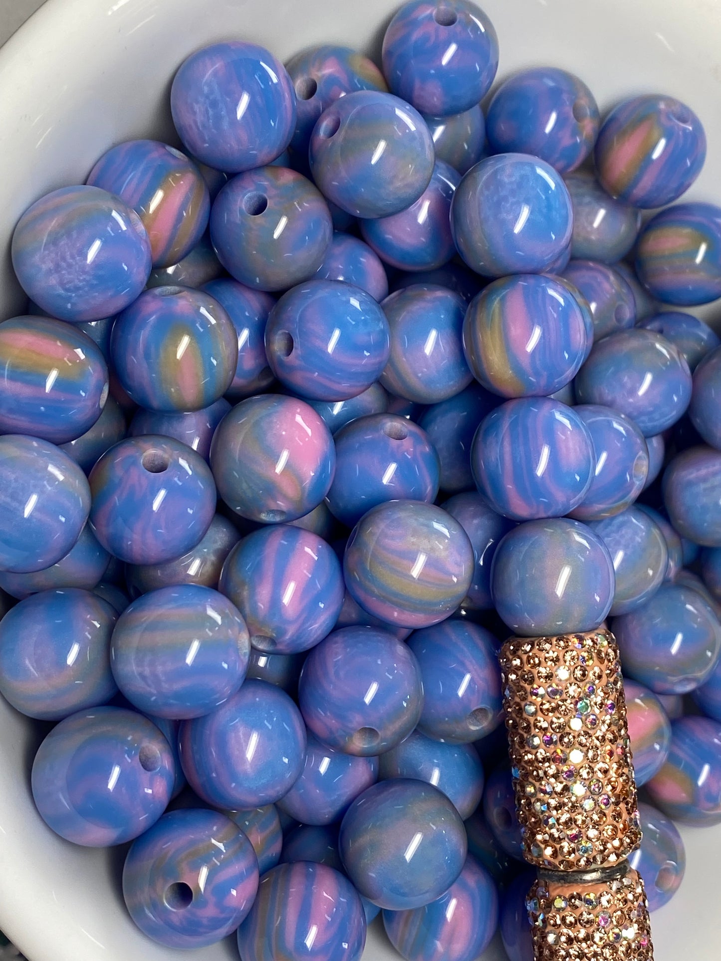 16mm unicorn color beads