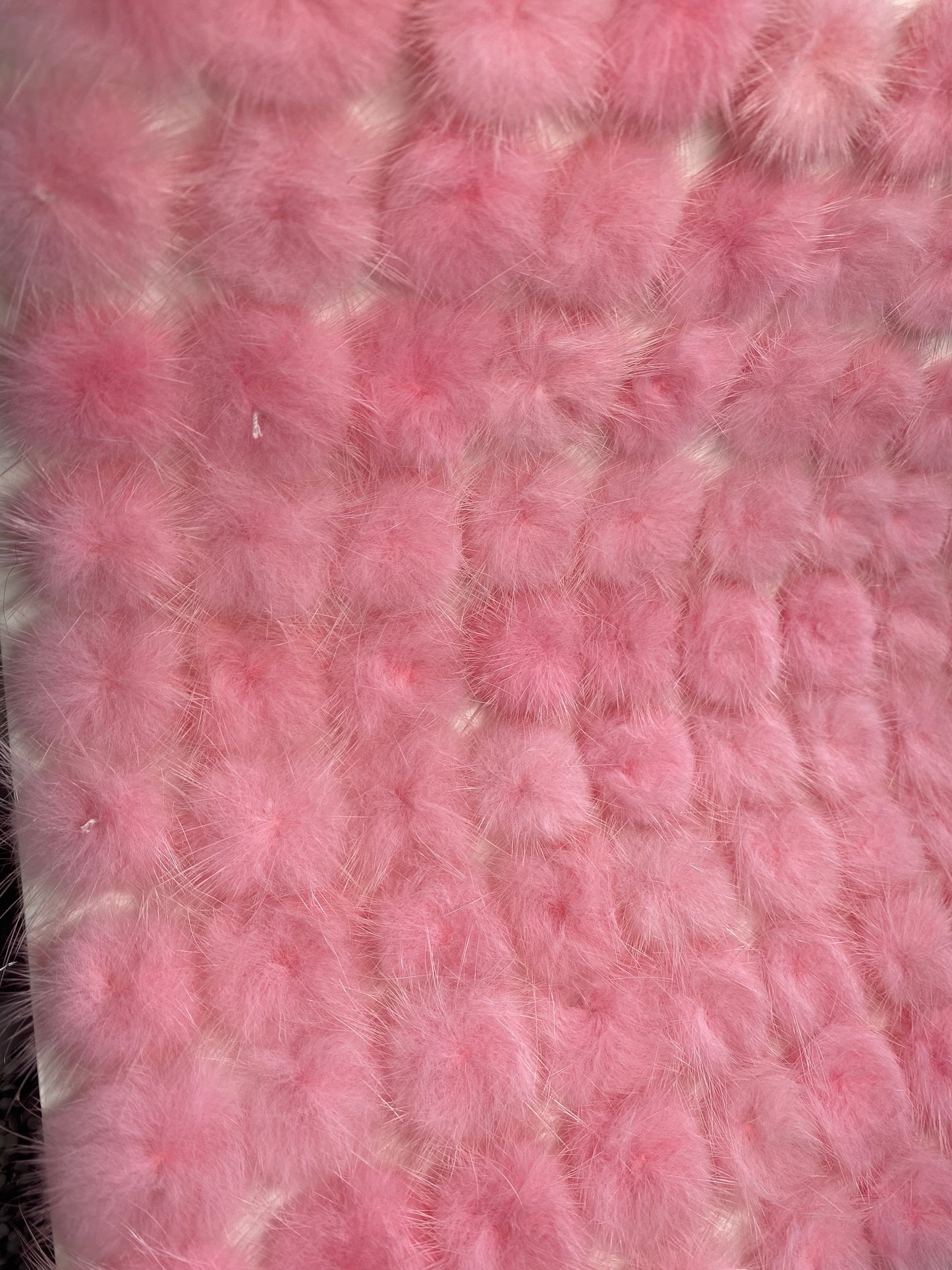 Real fur 1/2 pompoms