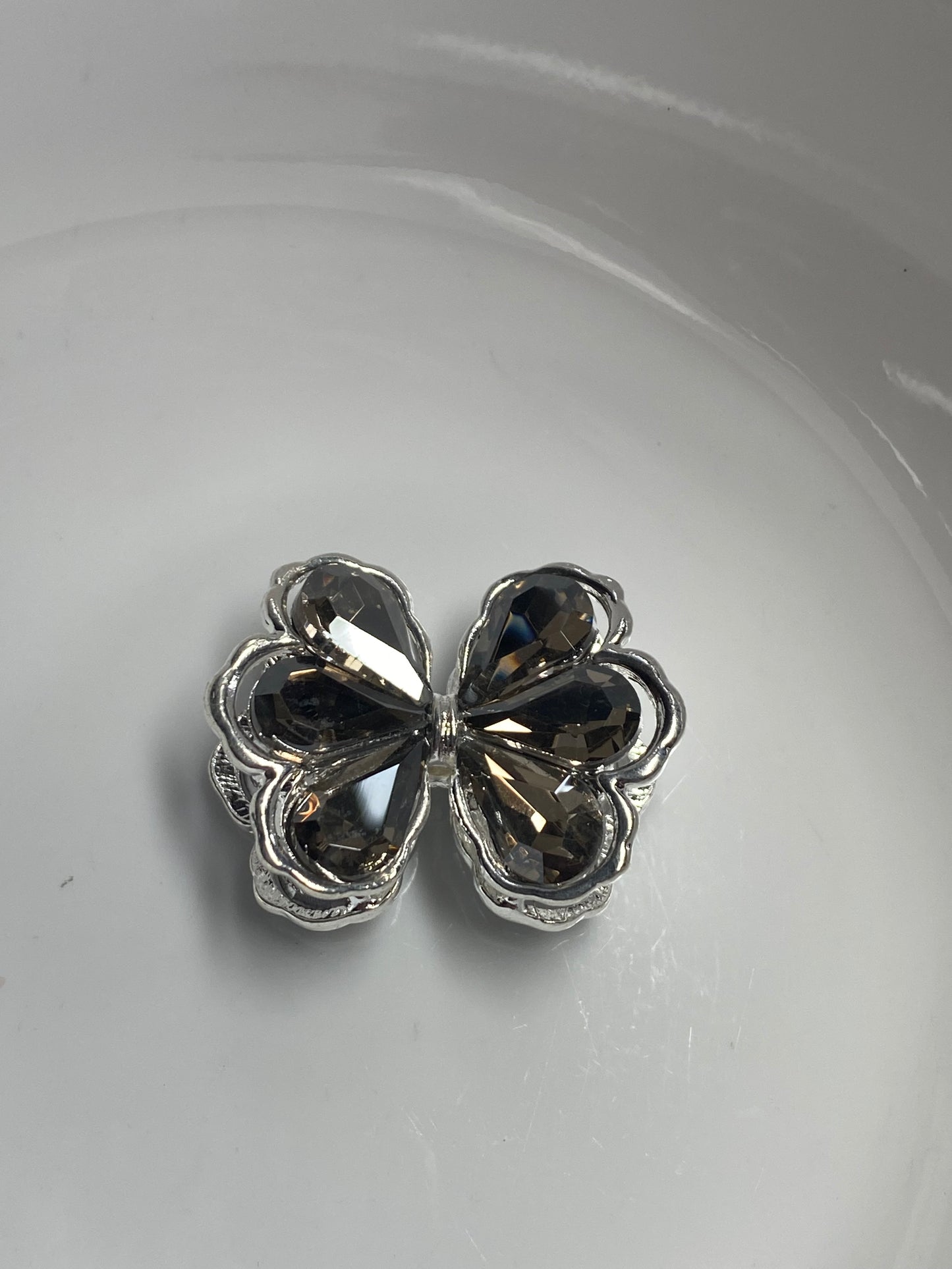 24mm 3D metal rhinestone bead