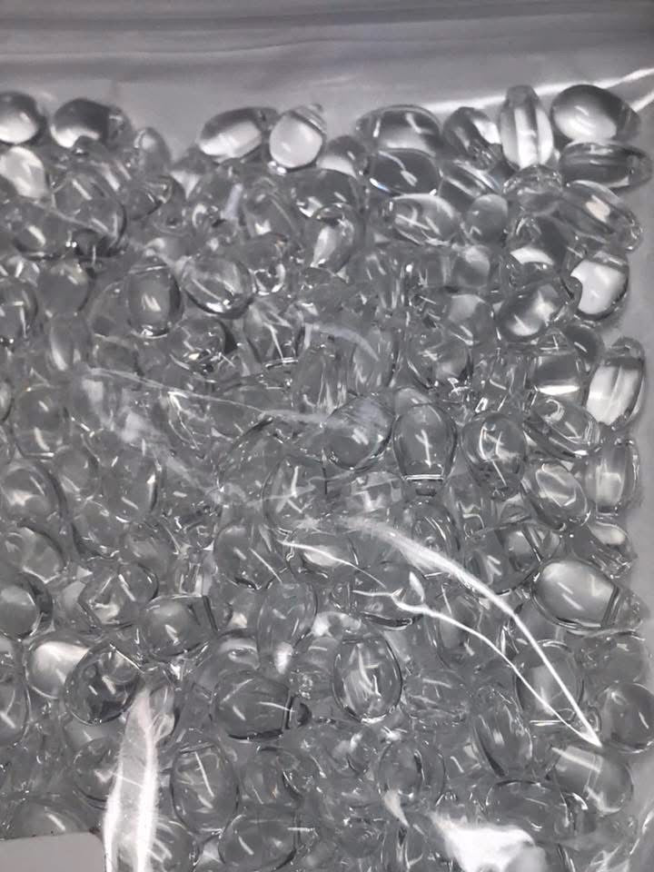 3cm glass water droplets with hole
