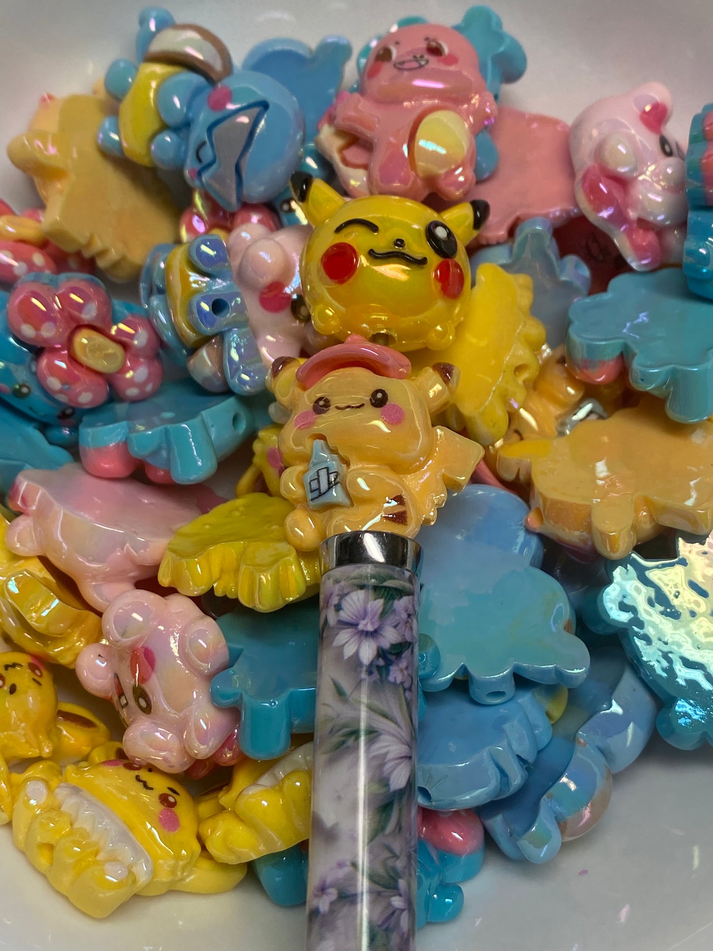 4cm ultra glossy Pokémon beads