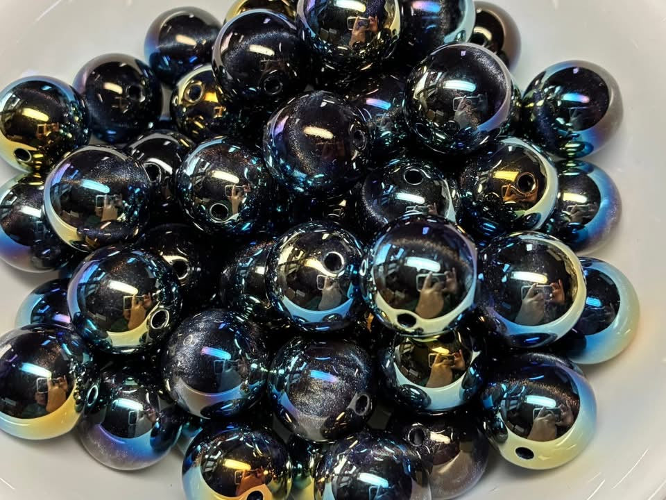 20mm stunning darkest blue beads