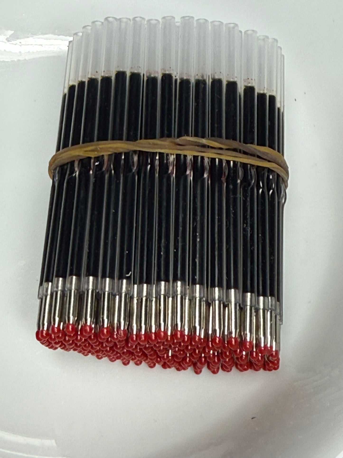 Beadable pen ink refill
