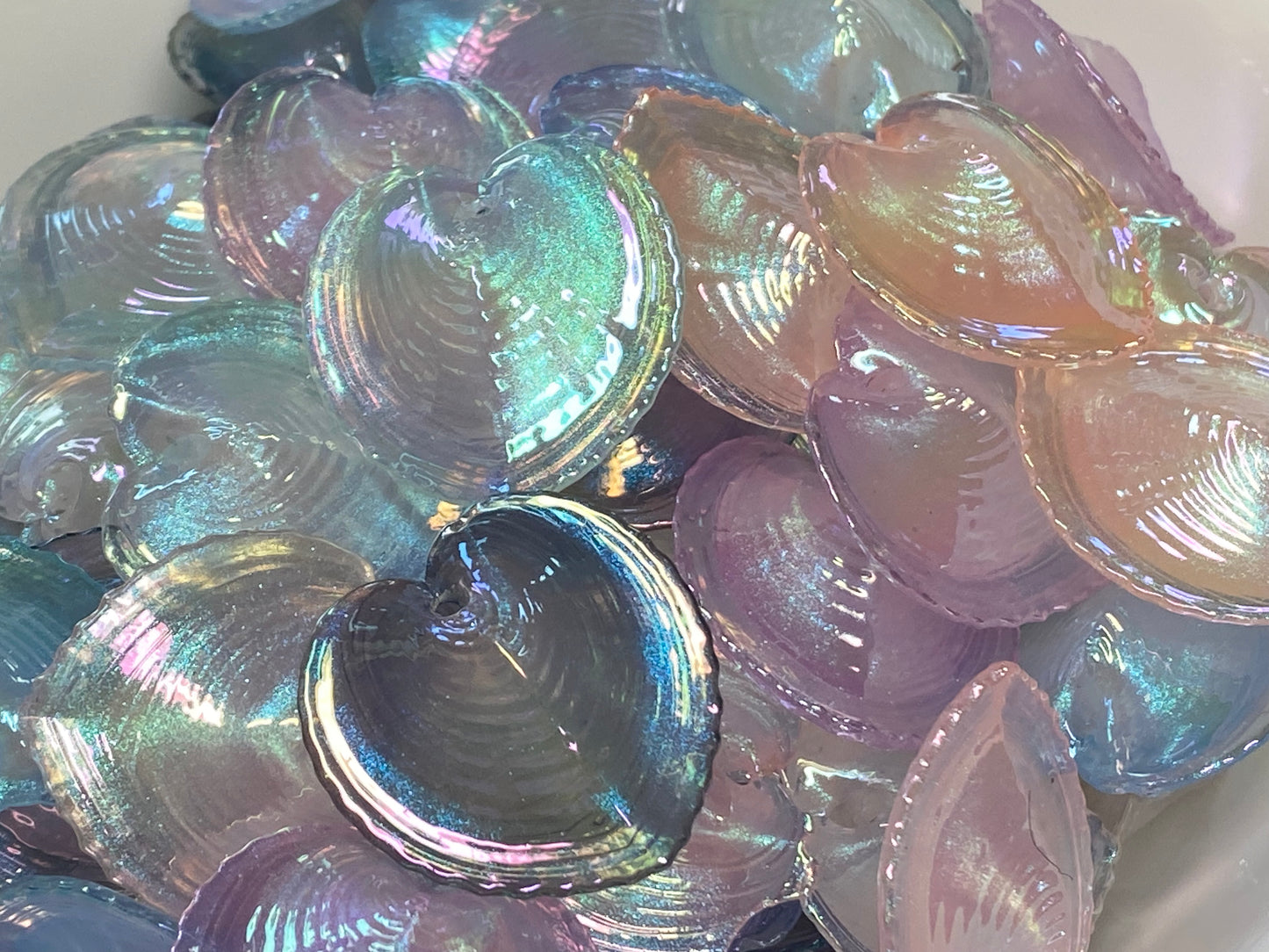 30mm lumi shell pendant charm