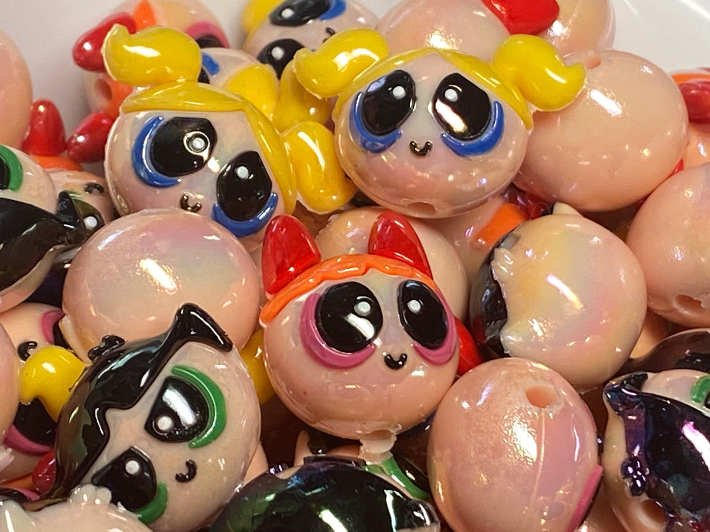 20mm rubber PowerPuff girls