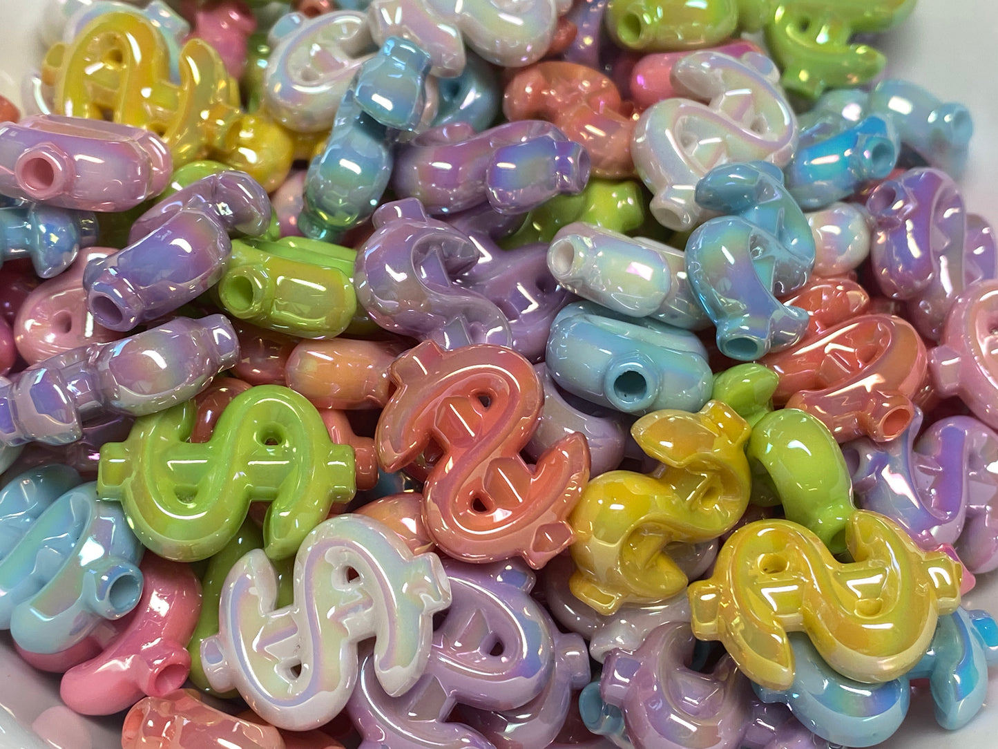 21mm dollar sign bead