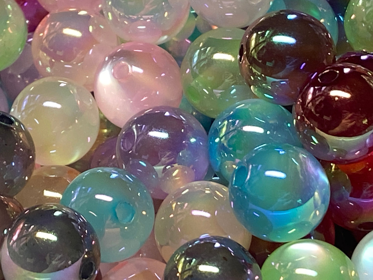 14mm clear bright top quality uv coated cats eye