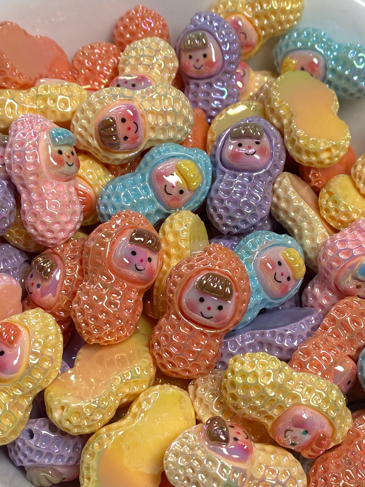 28mm peanut beads
