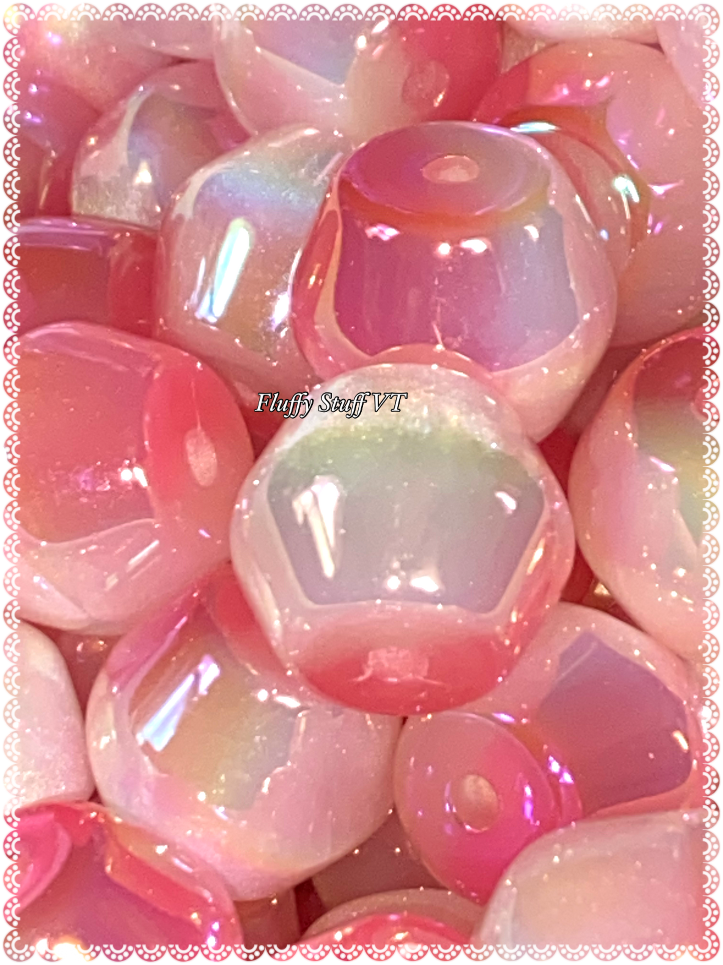 14mm new shape ombré mica galaxy beads
