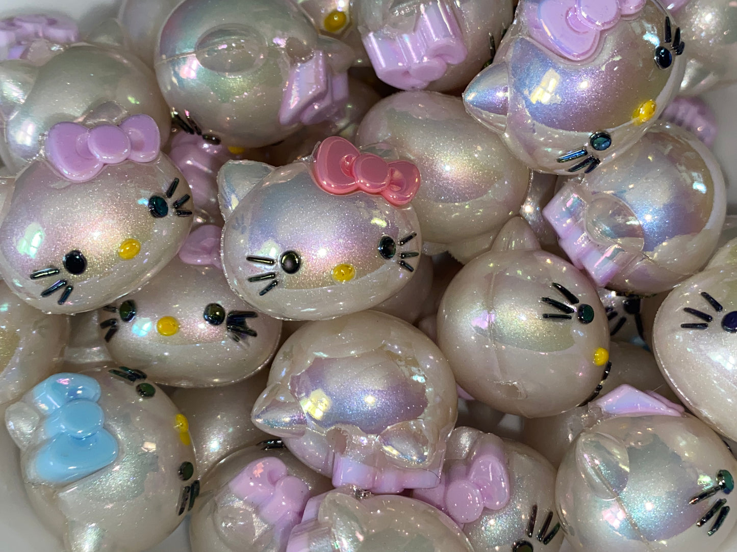 UV coated rubber HK head beads