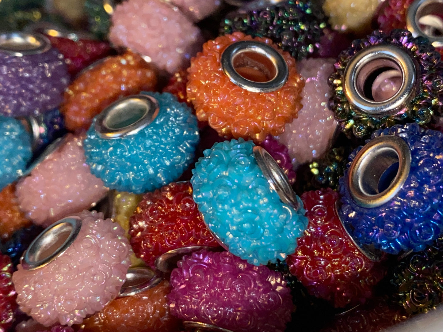 Rose encrusted spacers