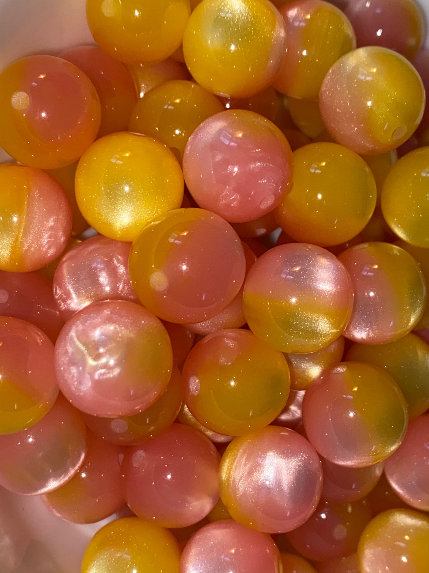 16mm lemon aid resin tiger eye beads