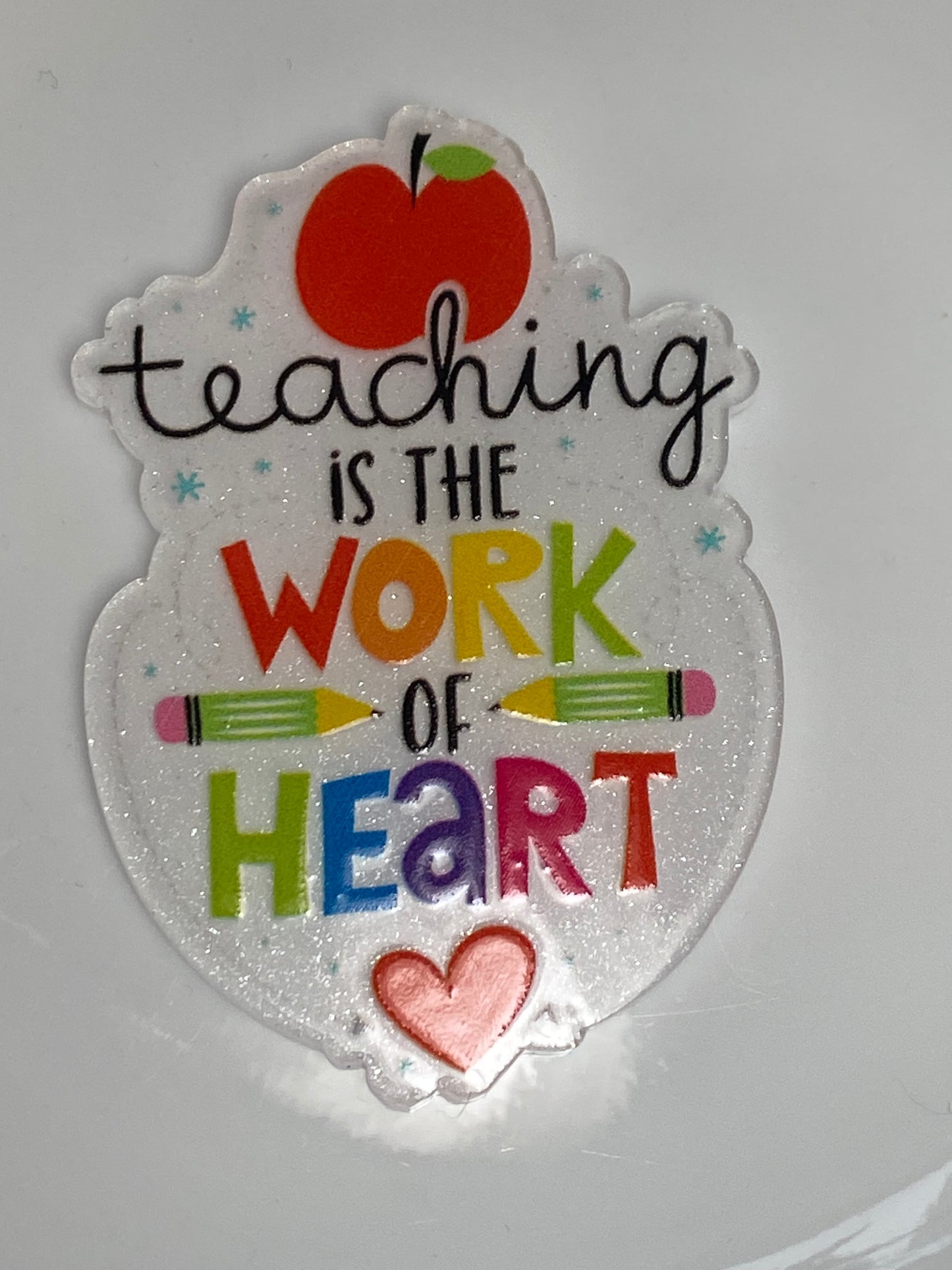 Teaching badge reel acrylic