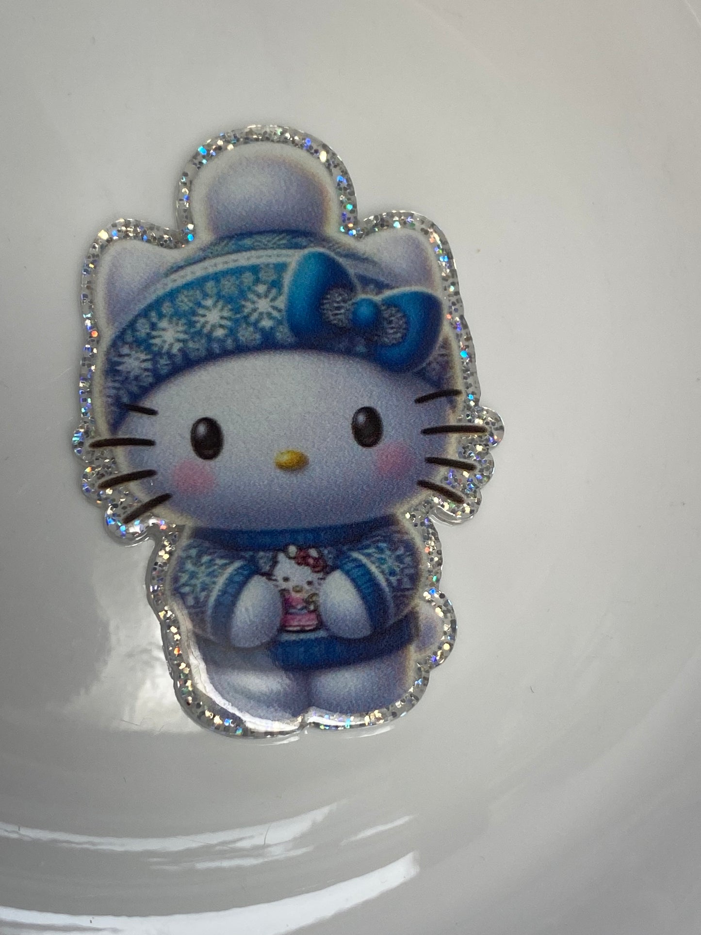 Hello Kitty winter badge reel acrylic