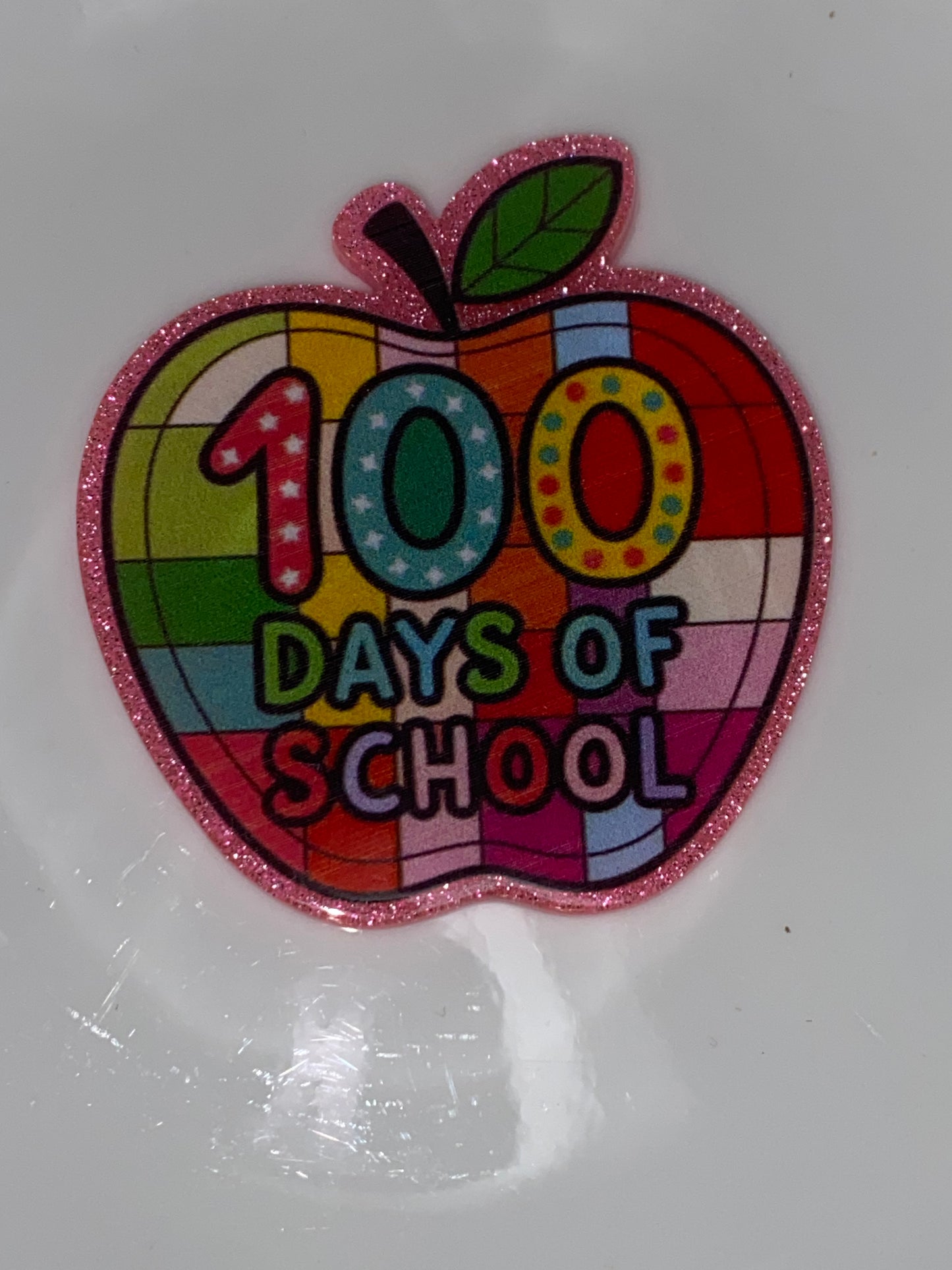 100 days of school apple