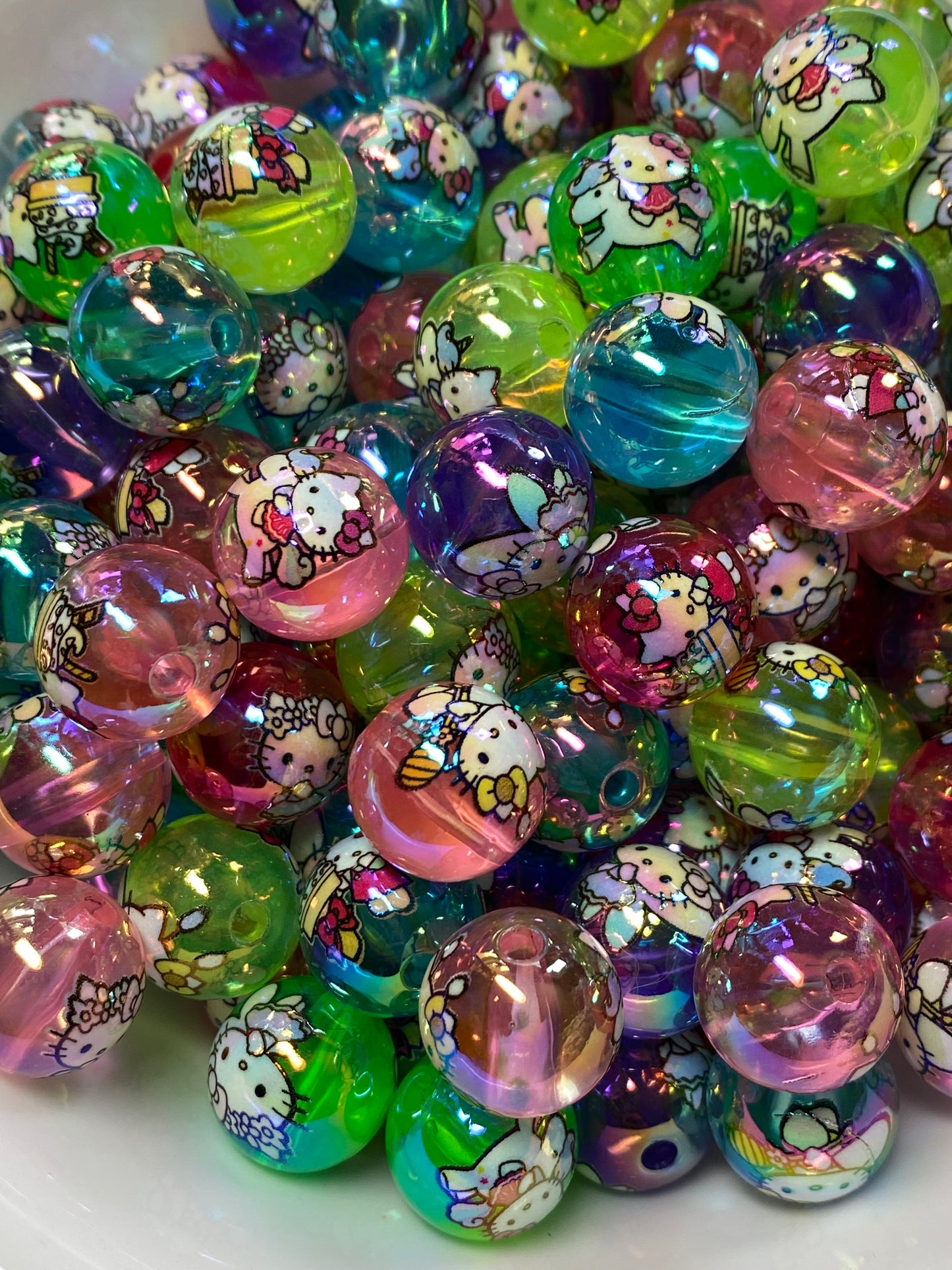 16mm bright jelly HK beads