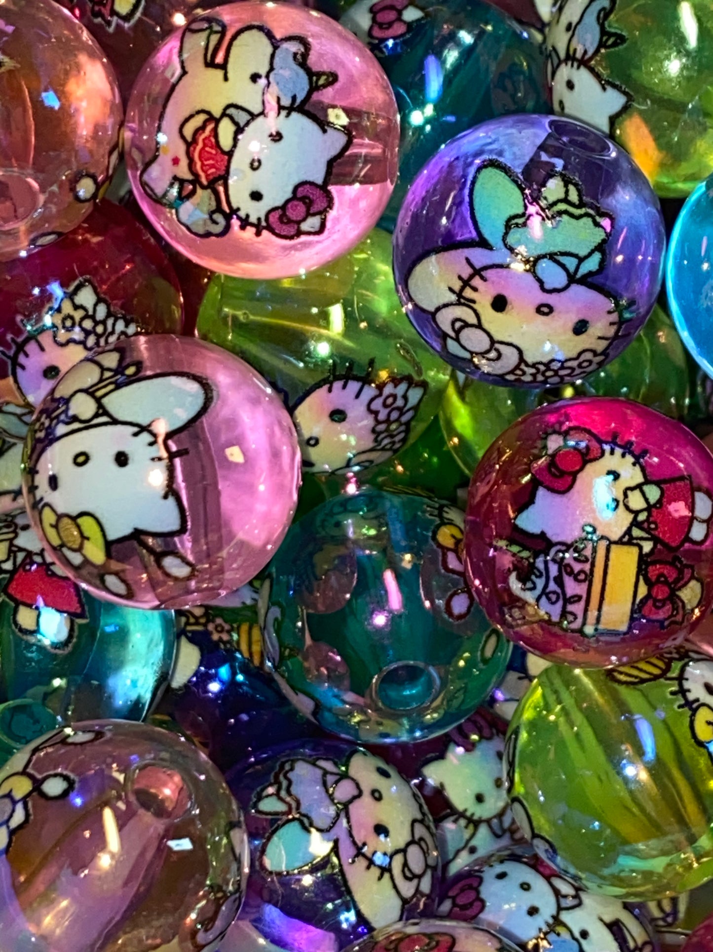 16mm bright jelly HK beads