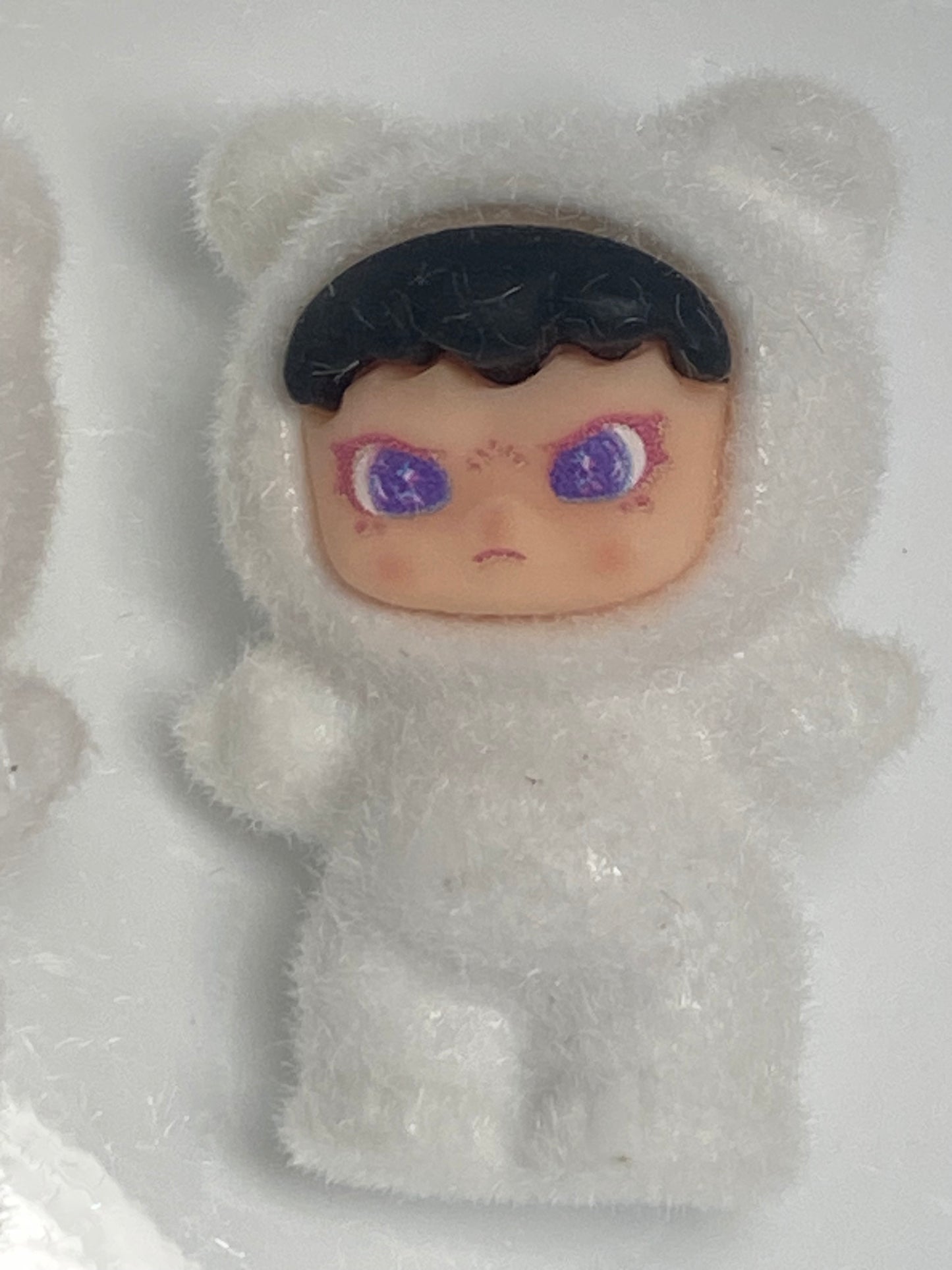 40mm Zsiga character in fuzzy teddy bear costume bead