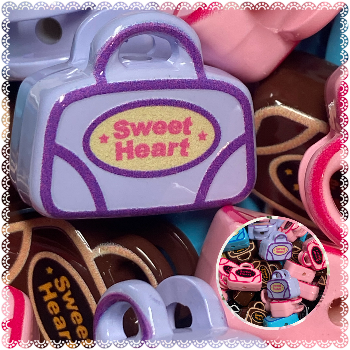 20mm sweet little purse beads