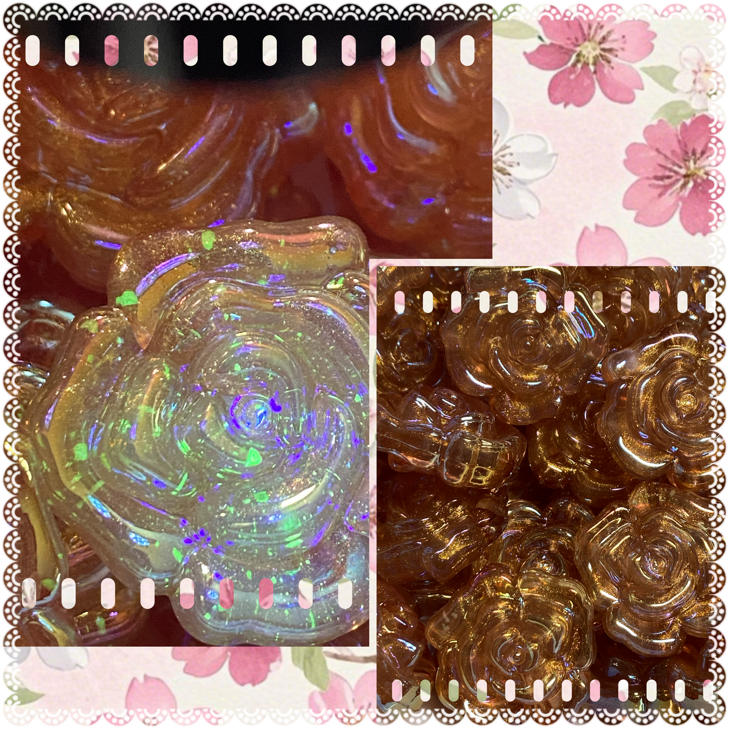 30mm chocolate sky luminous galaxy rose