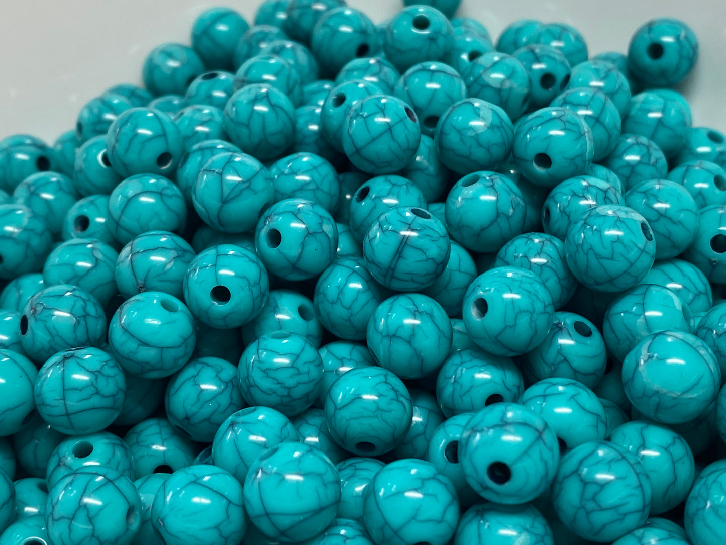 10mm faux turquoise beads