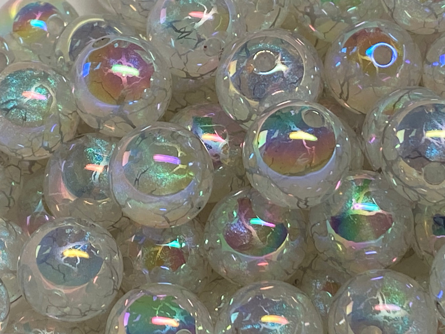 16mm white galaxy with veins of silver