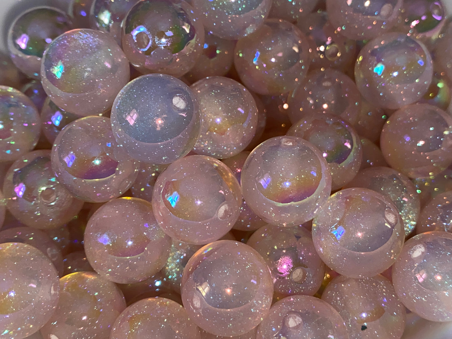 16mm light pink galaxy bead