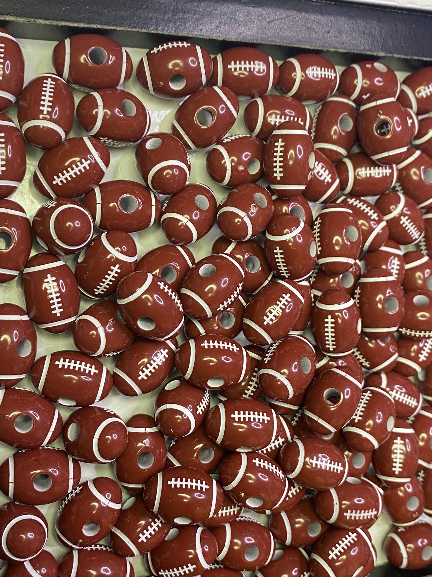 12mm football beads