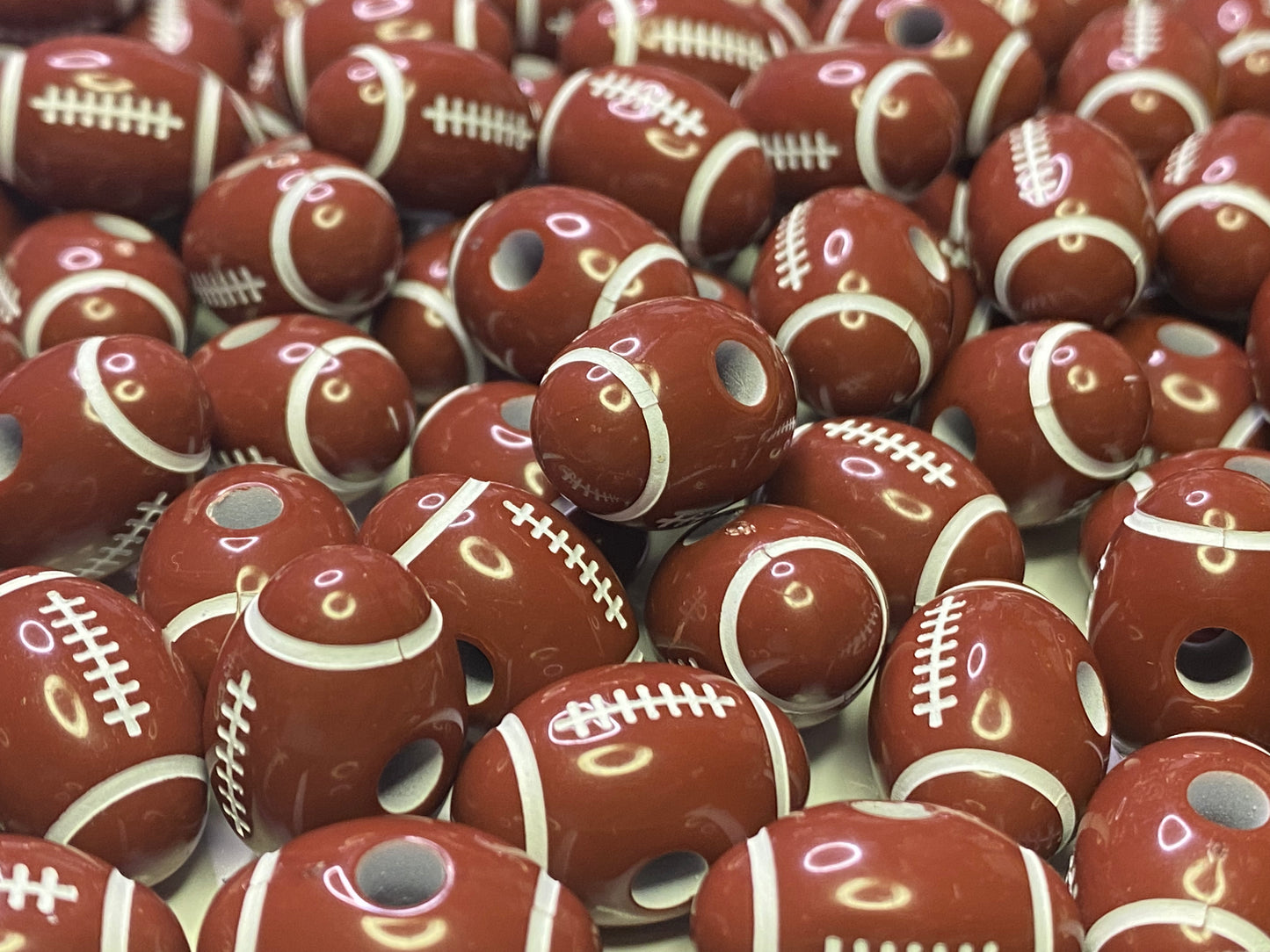 12mm football beads