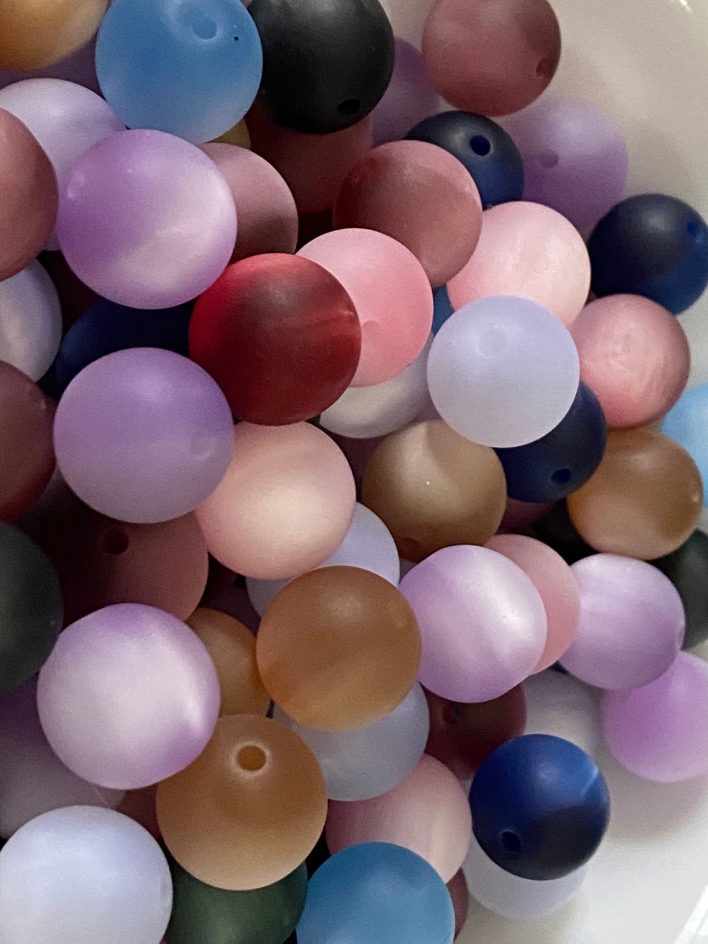 16mm matte tigers eye beads