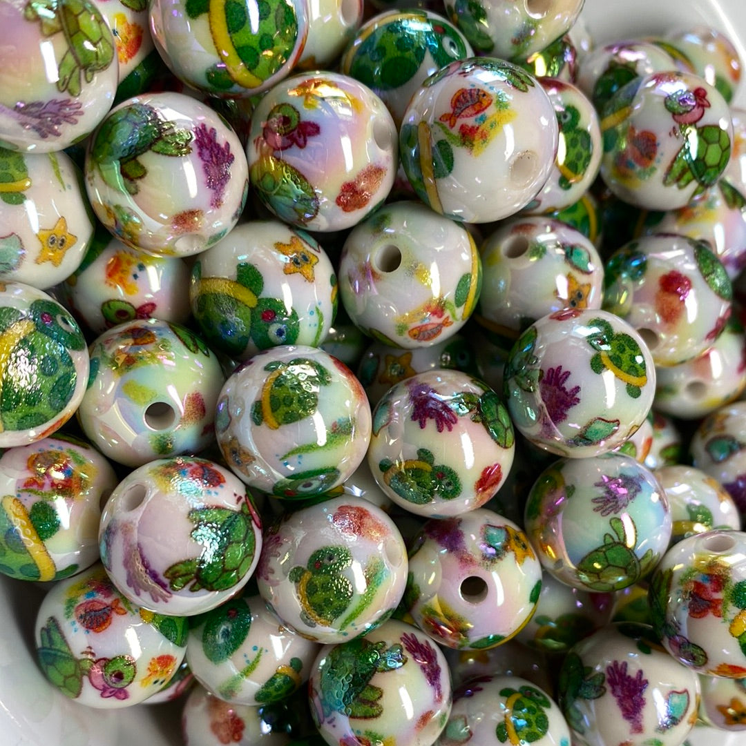 16mm cute turtle beads