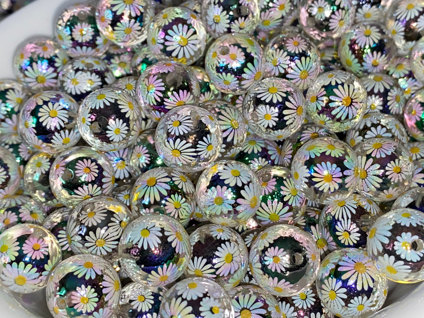 16mm double layer daisy bead