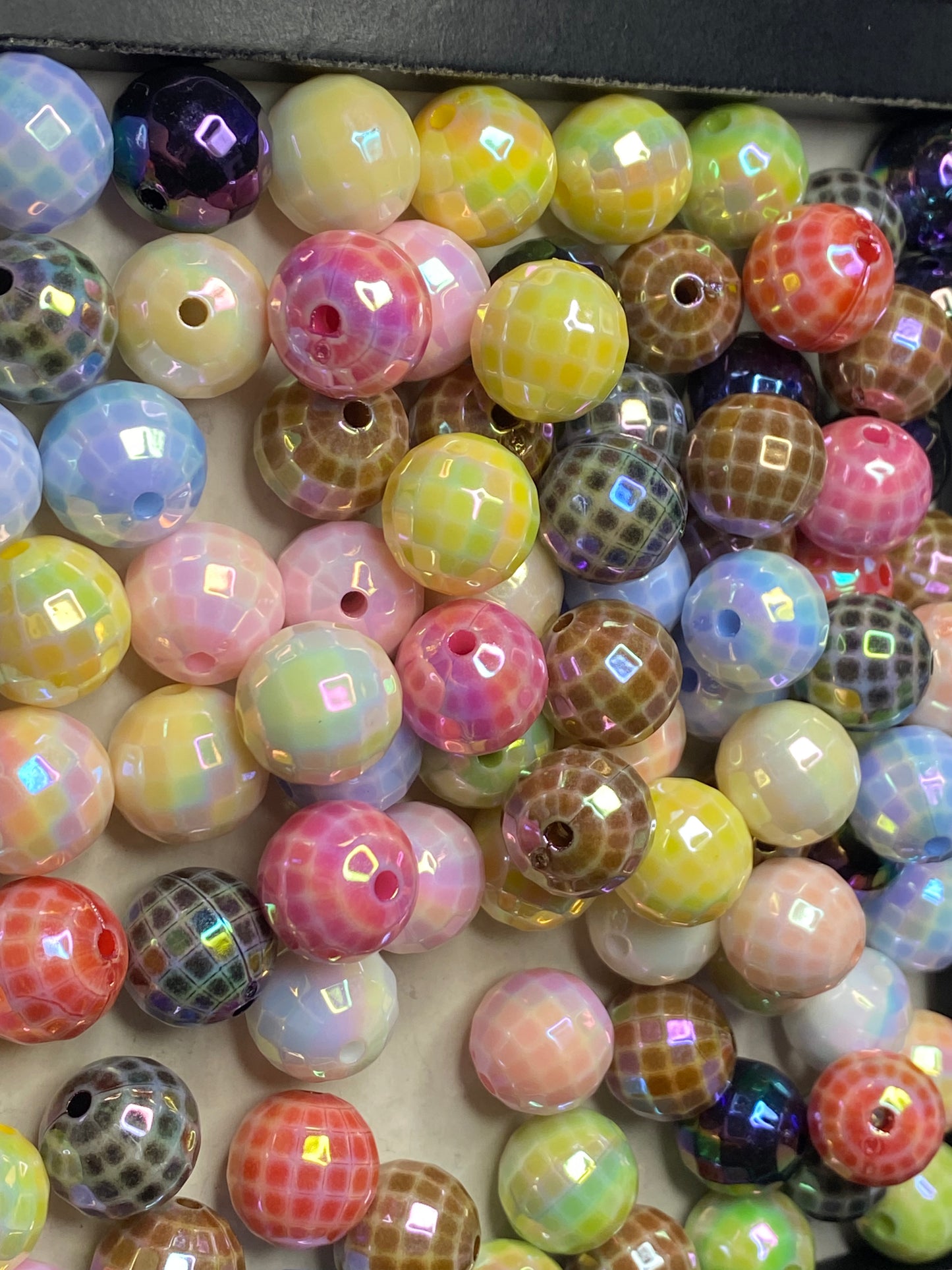 16mm AB coated disco beads
